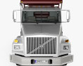 Volvo WG Dump Truck 4-axle with HQ interior 2007 3D 모델  front view