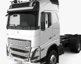 Volvo FH Globetrotter Cab Fahrgestell LKW 4-Achser 2024 3D-Modell