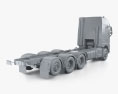 Volvo FH Globetrotter Cab Fahrgestell LKW 4-Achser 2024 3D-Modell