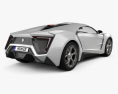 W Motors Lykan HyperSport 2014 3Dモデル 後ろ姿