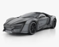 W Motors Lykan HyperSport 2014 3D模型 wire render