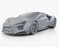 W Motors Fenyr SuperSport 2018 3d model clay render