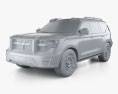W-Motors Ghiath Dubai Поліція 2024 3D модель clay render