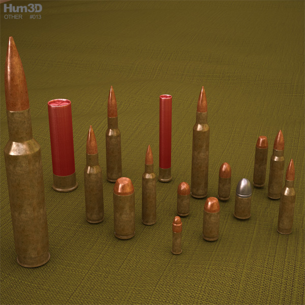 Cartridges (Bullets) 3D model