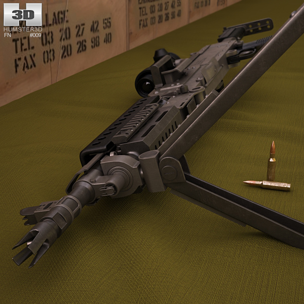 FN M240L Modello 3D