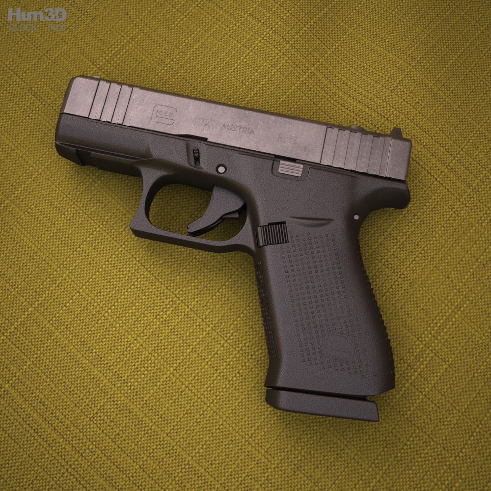 Glock 43X MOS 3D model