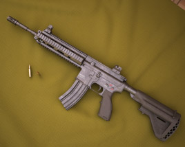 Heckler & Koch HK416 3D 모델 