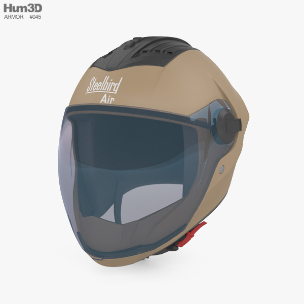 Steelbird SBA-2 헬멧 3D 모델 