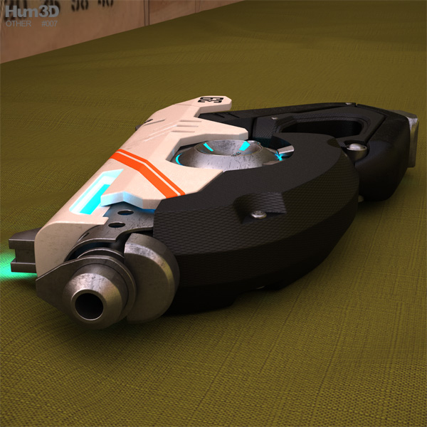 Tracer gun 3D model