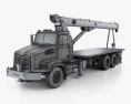 Western Star 4700 Set Back Crane Truck 2015 3d model wire render