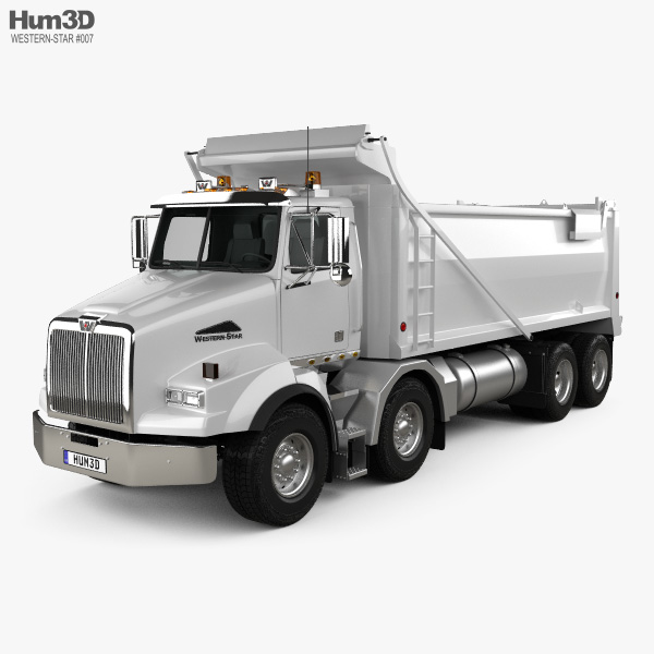 Western Star 4800 Dumper Truck 2016 3D model