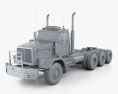 Western Star 6900 Camión Tractor 2017 Modelo 3D clay render