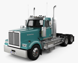 3D model of Western Star 4900 SF EX Day Cab Tractor Truck 2019