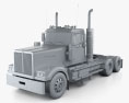Western Star 4900 SF EX Day Cab Tractor Truck 2019 3d model clay render