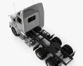 Western Star 4700 SB Day Cab Sattelzugmaschine 2016 3D-Modell Draufsicht
