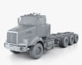 Western Star 4800 SB Day Cab Chassis Truck 2016 3d model clay render