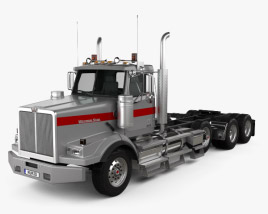 3D model of Western Star 4900 SB Day Cab Tractor Truck 2016