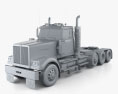 Western Star 4900 SF Day Cab Tractor Truck 2016 3d model clay render