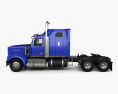 Western Star 4900 SF Sleeper Cab Tractor Truck 2016 3d model side view