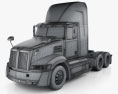 Western Star 5700XE Day Cab Tractor Truck 2020 3d model wire render