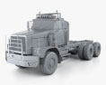 Western Star 6900 XD 底盘驾驶室卡车 2020 3D模型 clay render