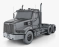 Western Star 49X SB Day Cab Tractor Truck 2024 3d model wire render