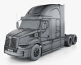 Western Star 57X Stratosphere High Roof Cabina Dormitorio 2024 Modelo 3D wire render