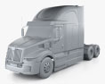 Western Star 57X Stratosphere High Roof Sleeper Cab 2024 Modèle 3d clay render