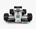 Williams FW08C F1 з детальним інтер'єром 1983 3D модель front view