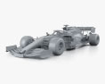 Williams FW43B 2024 3d model clay render
