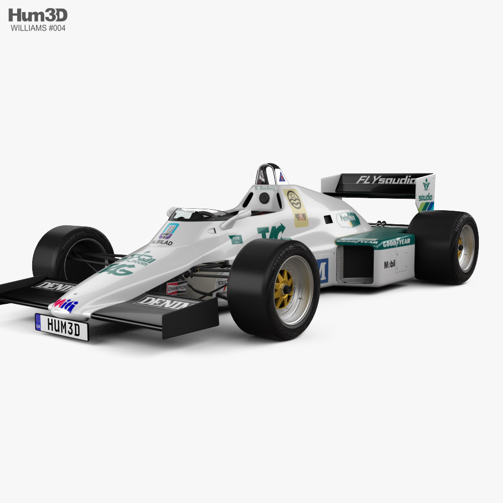 Williams FW08C F1 1983 3D 모델 