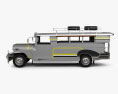 Willys Jeepney Philippines 2012 Modelo 3D vista lateral