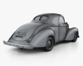 Willys Americar DeLuxe Coupe 1940 3D модель