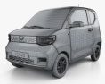 Wuling Hongguang Mini EV 2024 3d model wire render