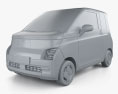 Wuling Air EV 2024 3D модель clay render