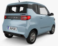 Wuling Hongguang Mini EV з детальним інтер'єром 2023 3D модель back view