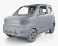 Wuling Hongguang Mini EV com interior 2023 Modelo 3d argila render