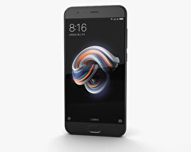 Xiaomi Mi Note 3 Black 3D model