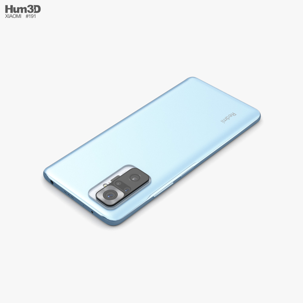Xiaomi Redmi Note 10 Pro Glacier Blue 3D model download