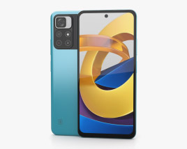 Xiaomi Poco M4 Pro Cool Blue 3D модель