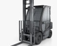 Yale GDP 35VX Forklift 2014 3d model wire render