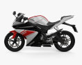 Yamaha YZF-R125 2008 3D 모델  side view