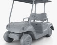 Yamaha Golf Car Fleet 2012 3D-Modell clay render