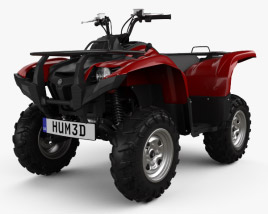 3D model of Yamaha Grizzly 700 2013