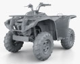 Yamaha Grizzly 700 2013 3d model clay render