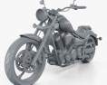 Yamaha Raider SCL 2013 Modello 3D clay render