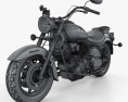 Yamaha V Star 1100 Classic 2000 3D 모델  wire render