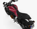Yamaha MT-07 2015 3D 모델  top view
