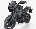Yamaha FJ-09 Tracer 2015 3D-Modell wire render