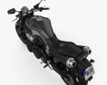 Yamaha MT-01 2009 3D-Modell Draufsicht